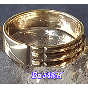 Ba-548-H Bague Atlante en Or 10K