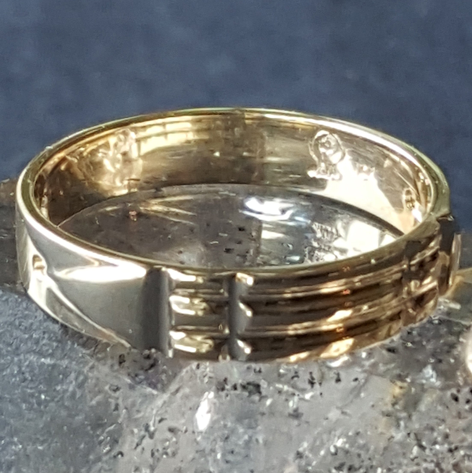 Ba-548-F Narrow Atlantis Ring 10k Gold